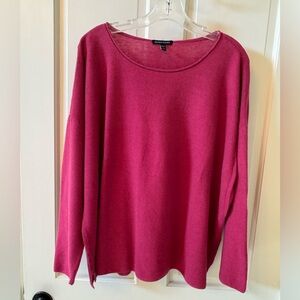 Eileen Fisher Fuchsia Knit Top